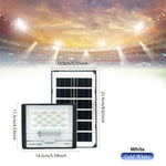 lumière solaire led moderne ip67 noir blanc panneau solaire télécommande capteur mouvement
