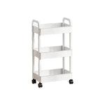 chariot rangement acier inoxydable blanc noir moderne utilisation multiple réutilisable multifonctionalité roulettes universelles