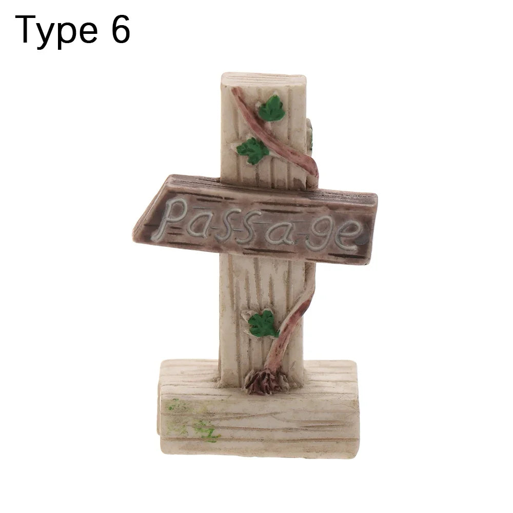 petit banc miniature résine décoratif jardin féerique maison poupée micro paysage