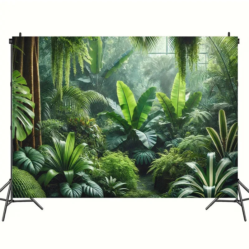Tapisserie paysage luxuriant chambre jungle