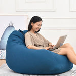 coussin sol moderne coton bleu marine gris clair rose pâle uni confortable poignée 80x90cm