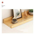 présentoir mural bois minimaliste moderne étagère flottante salon rangement écologique single tier