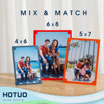 cadres photo carton moderne multicolore 4x6 5x7 6x8 pouces set 10