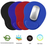 tapis souris ergonomique caoutchouc noir bleu marine rouge vert orange gris violet moderne adhésif