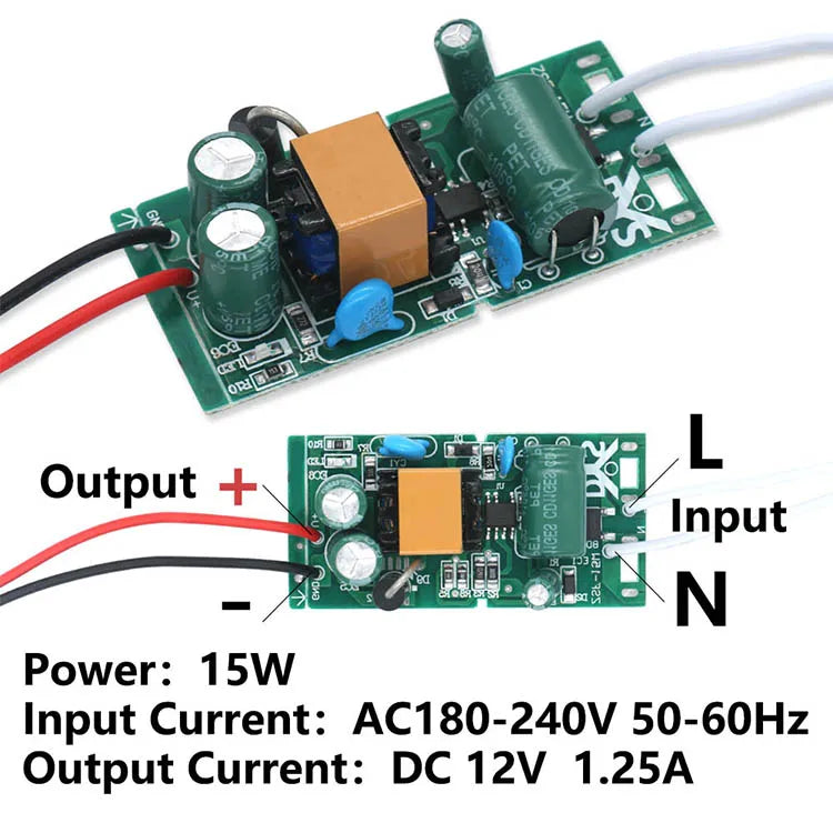 alimentation led driver 15w 36w 48w dc12v ruban led industriel certifié ccc rohs