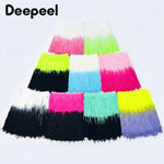 franges dégradées 100% rayonne rose bleu vert noir blanc orange violet modernes 20cm