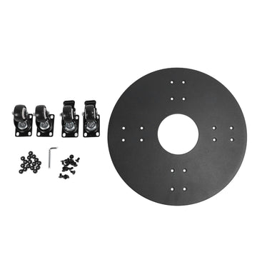 plateforme mobile plantes roues verrouillables noirs industriels assemblage roulettes silentiales resistant eau intemperies