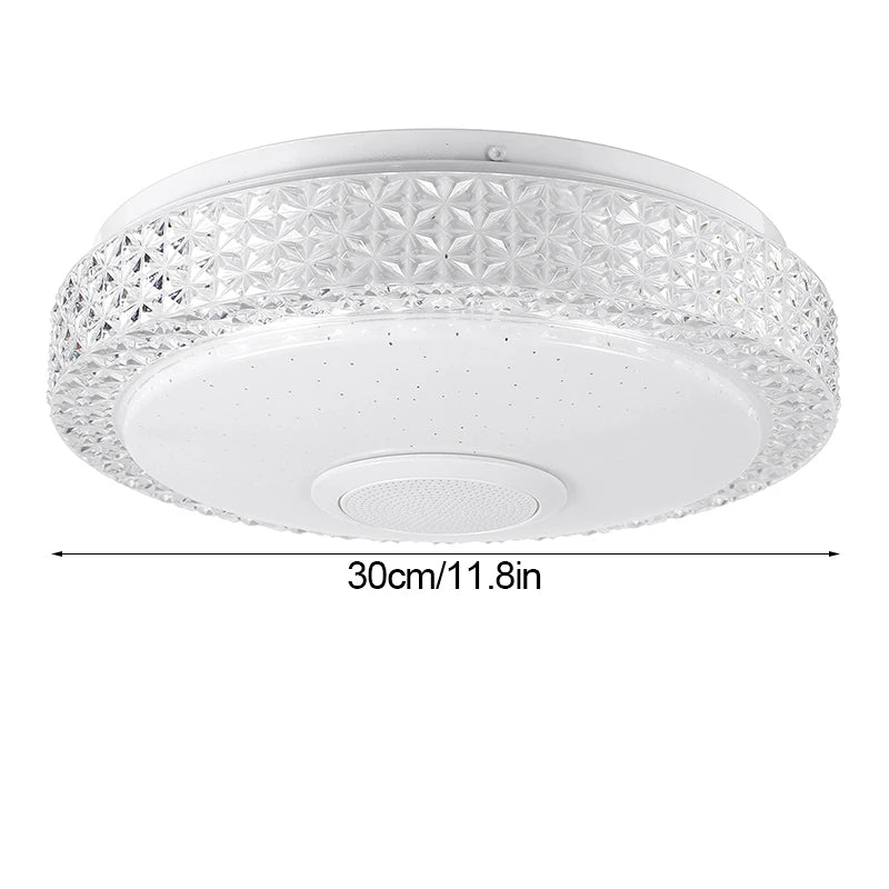 lampe led moderne blanches éclairage rgb bluetooth télécommande chambre coucher murale