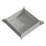 plateau rangement pliable moderne vert rose bleu violet blanc rayures horizontales silicone aimant