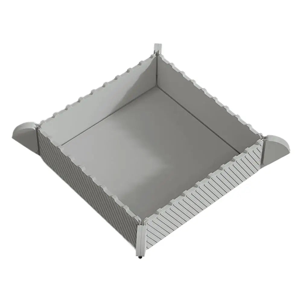 plateau rangement pliable moderne vert rose bleu violet blanc rayures horizontales silicone aimant