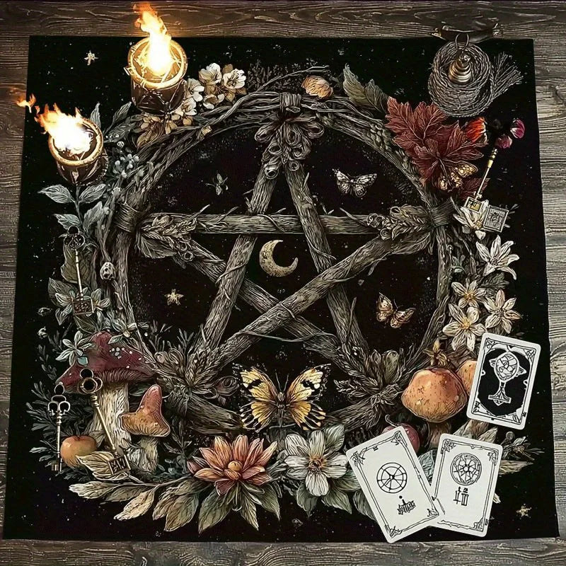 boule cristal ornement doré artisanal noir cartes jouer bougies événements mystiqueextérieur fêtesDecoration chambre salon