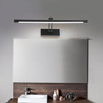 lampe miroir moderne noir or argent rectangulaire clips led éclairage quotidien chambre entrée