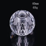 boule cristal transparente facettes géométriques moderne décoration intérieure contemporain ornement