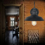 lampe murale industrielle noir mat éclairage quotidien cuisine salle manger flux lumineux 2000 82000