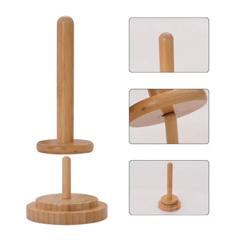 support fil laine rustique naturel beige decoupe horizontale enrouleur pelotes laine tricotage DIY multifonctionnel