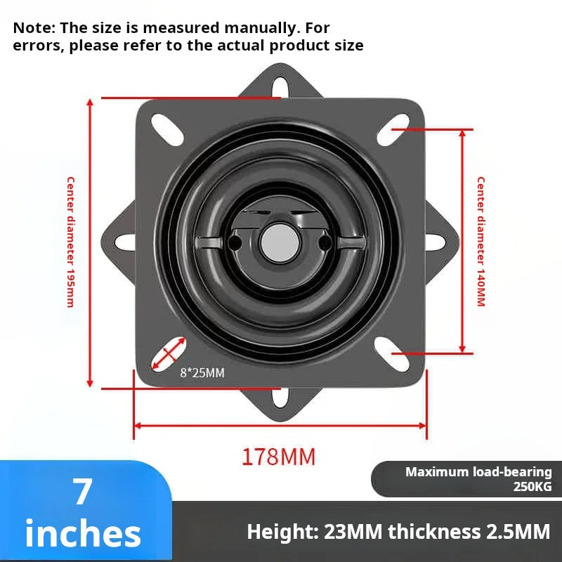 support rotatif universel noir mat moderne pouces thép không nhiễm từ
