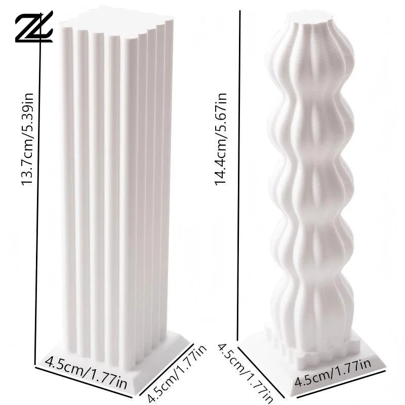 lampe décorative miniature moderne résine blanche motif vertical 3d lumineuse chambre salon