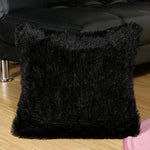 housse coussin velours doux moderne violet rouge vert blanc noir 41x41 cm