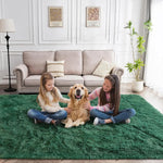 tapis moderne vert foncé doux fourré salon chambre balcon adhésif polyeste qualité spécialité moisture