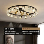lampe moderne élégante cristal noir doré ampoules led chambre salon étude entrée