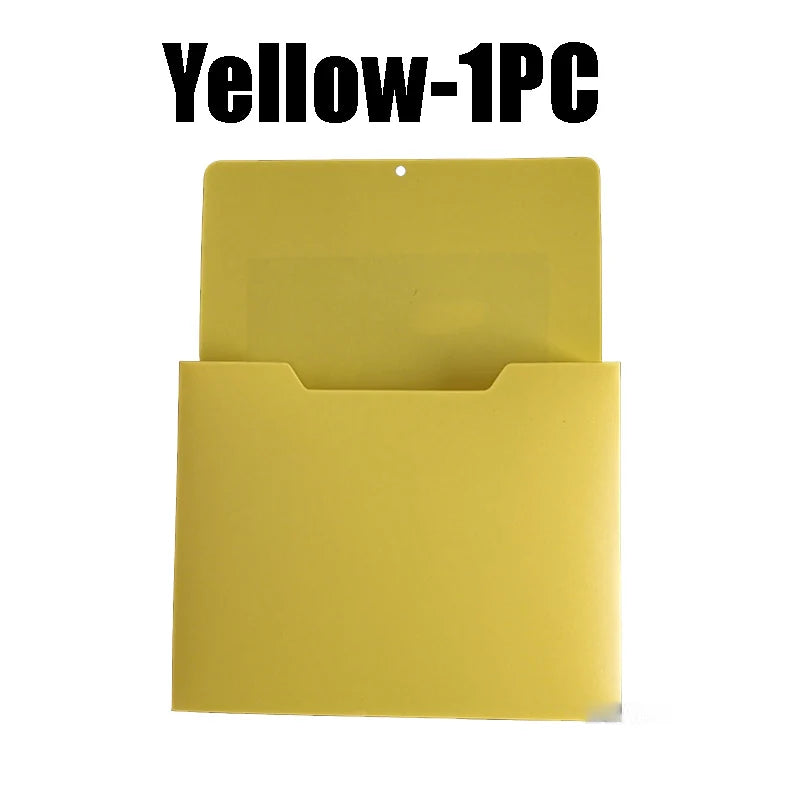 porte documents magnétiques orange bleu clair vert jaune modernes pratique sans perçage