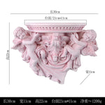 décoration murale étagère ange résine bleu doré blanc classique baroque chambre salon