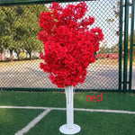 arbre artificiel fleurs modernes mariage anniversaire baby shower intérieur blanc rouge rose bleu champagne