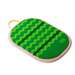 tapis imperméable antidérapant animaux rayures yeux violet vert jaune bleu moderne anneaux transport