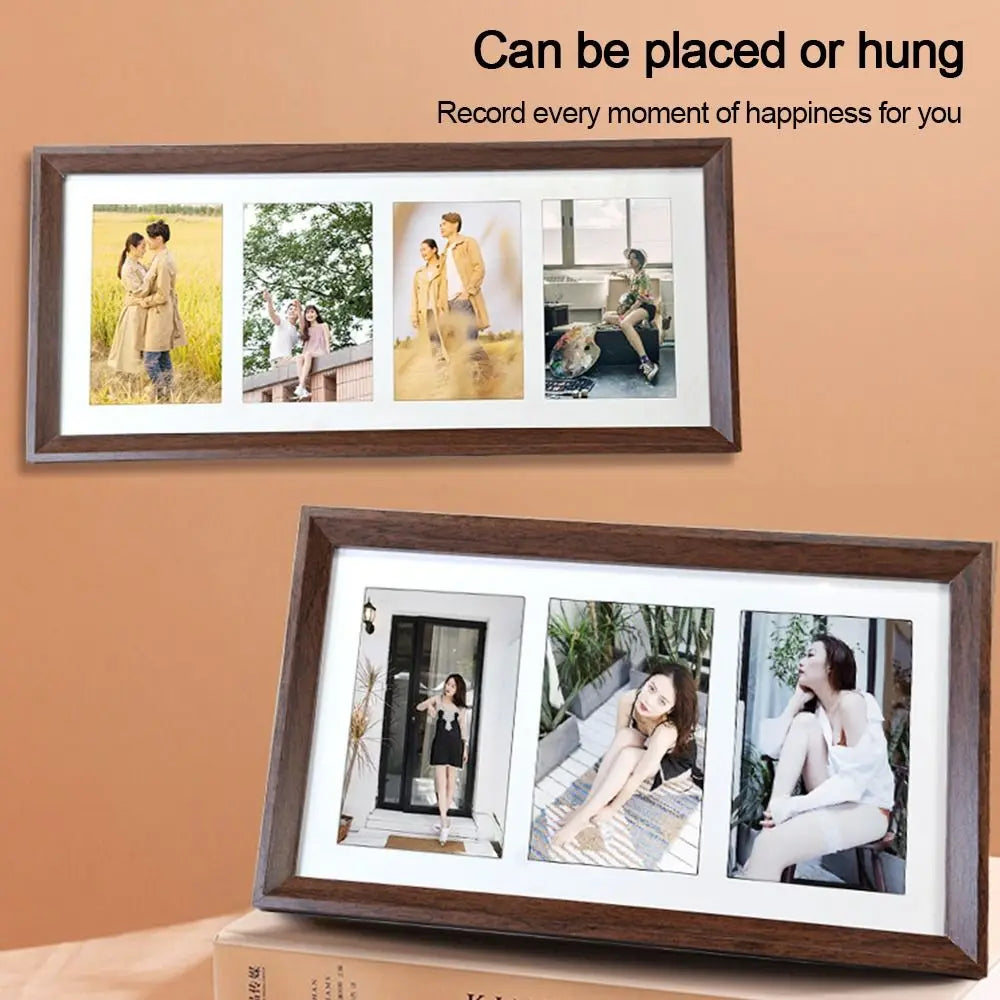 cadre photo multi photos bois moderne minimaliste photos decoration intérieure haute definition posable mur