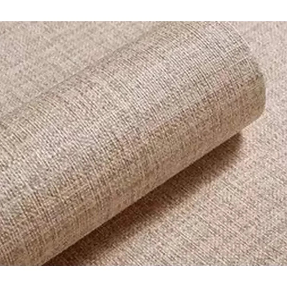 papier peint auto adhésif moderne texture lin beige clair imperméable vinyle 55cm 1m 3m
