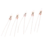 ampoules led transparentes rouges modernes tringles 0.5cm largeur 4.2cm hauteur rondes lisses