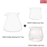 ensemble verres transparents moderne 520ml 275ml plateau bois sucre cubes