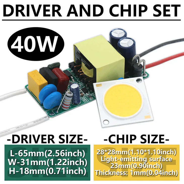 ampoule led 40w blanc bleu jaune noir driver ac85 265v 1200ma 6240lm électronique technologique