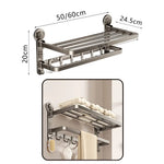 porte serviettes argentés moderne porte savon porte couverts rangement toilette étagères clips adhésifs fonctionnel