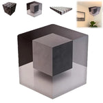 décoration murale 3d cube labyrinthe moderne adhésif gris noir illusion optique