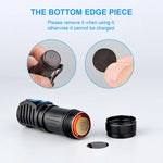 lampe torche noire aimantée led 180 degrés batterie incluse modérne texturé