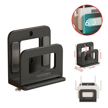 support mural réglable métal noir blanc modernes routeur wifi lecteur multimedia apple tv modems