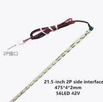 ruban led vert clair 19 20 21.5 pouces ligne continue moderne connecteur yeux
