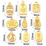 Lot de breloques Fu rouges pour bijoux DIY