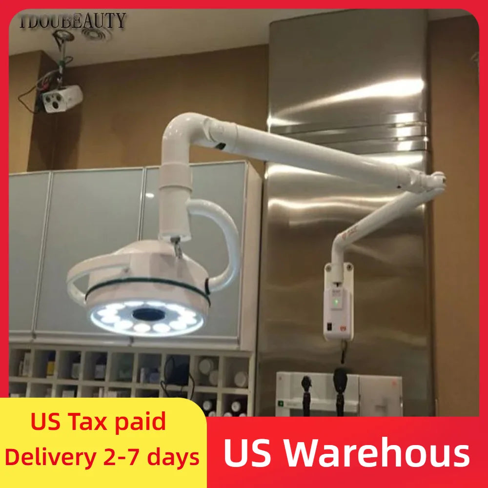 lampe chirurgie blanc moderne 50000h 40000lx led 12x3w 5500k fixation murale interrupteur