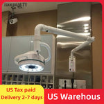 lampe chirurgie blanc moderne 50000h 40000lx led 12x3w 5500k fixation murale interrupteur