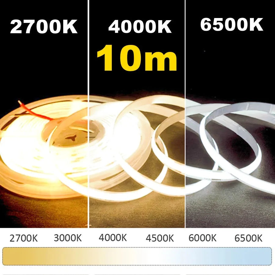 ruban led blanc moderne 2700k 6500k 608leds 24v adhésif dimmable 50000h ccc