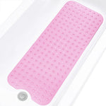 tapis bain antidérapant gris texture bulles massage ventouses salle bain grande taille
