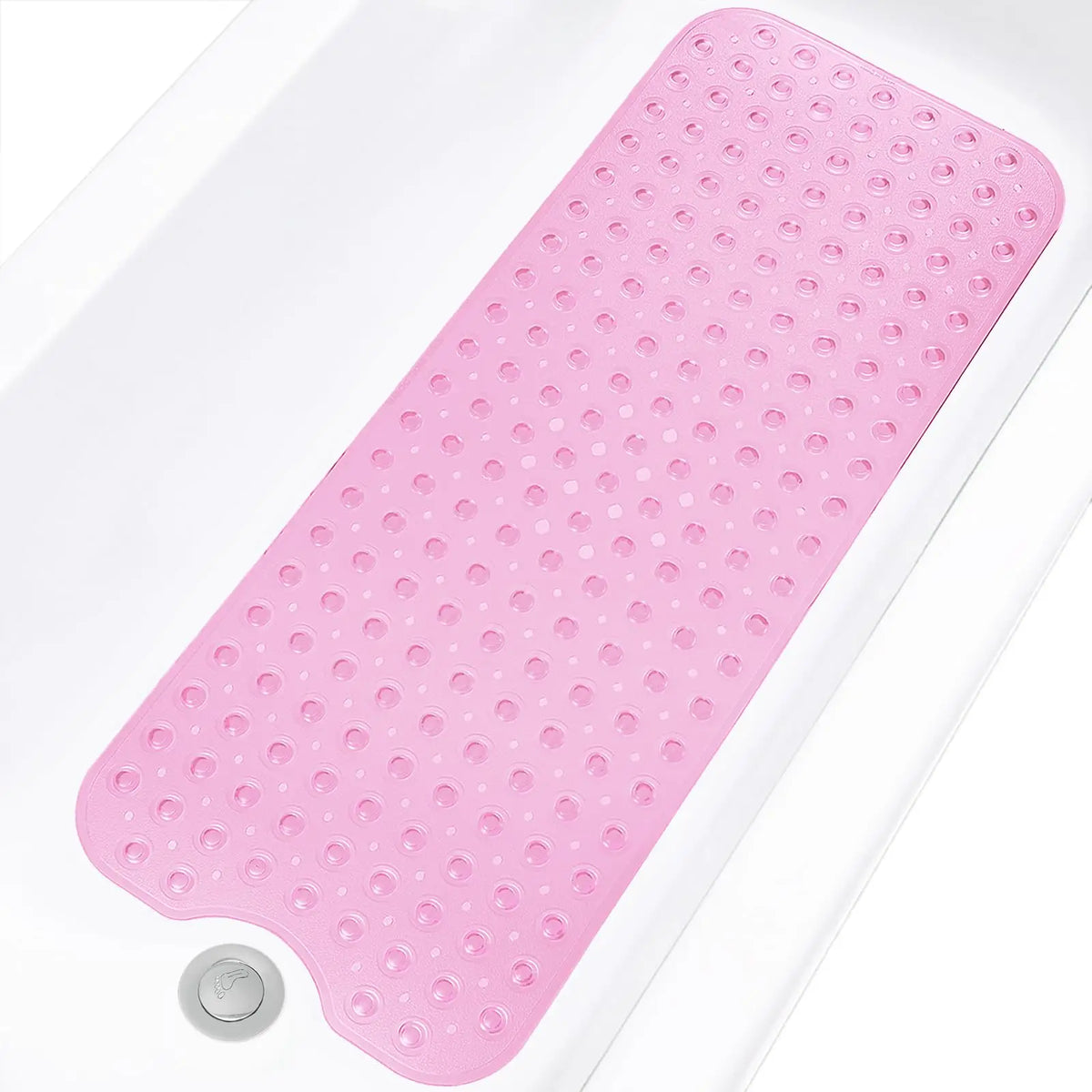 tapis bain antidérapant gris texture bulles massage ventouses salle bain grande taille
