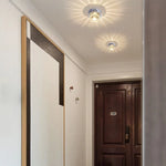 spot led moderne verre transparent argenté effet brillant lumineux surface