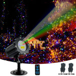 projecteur laser noir triangles moderne pied rotatif télécommande led ip65 noël fête