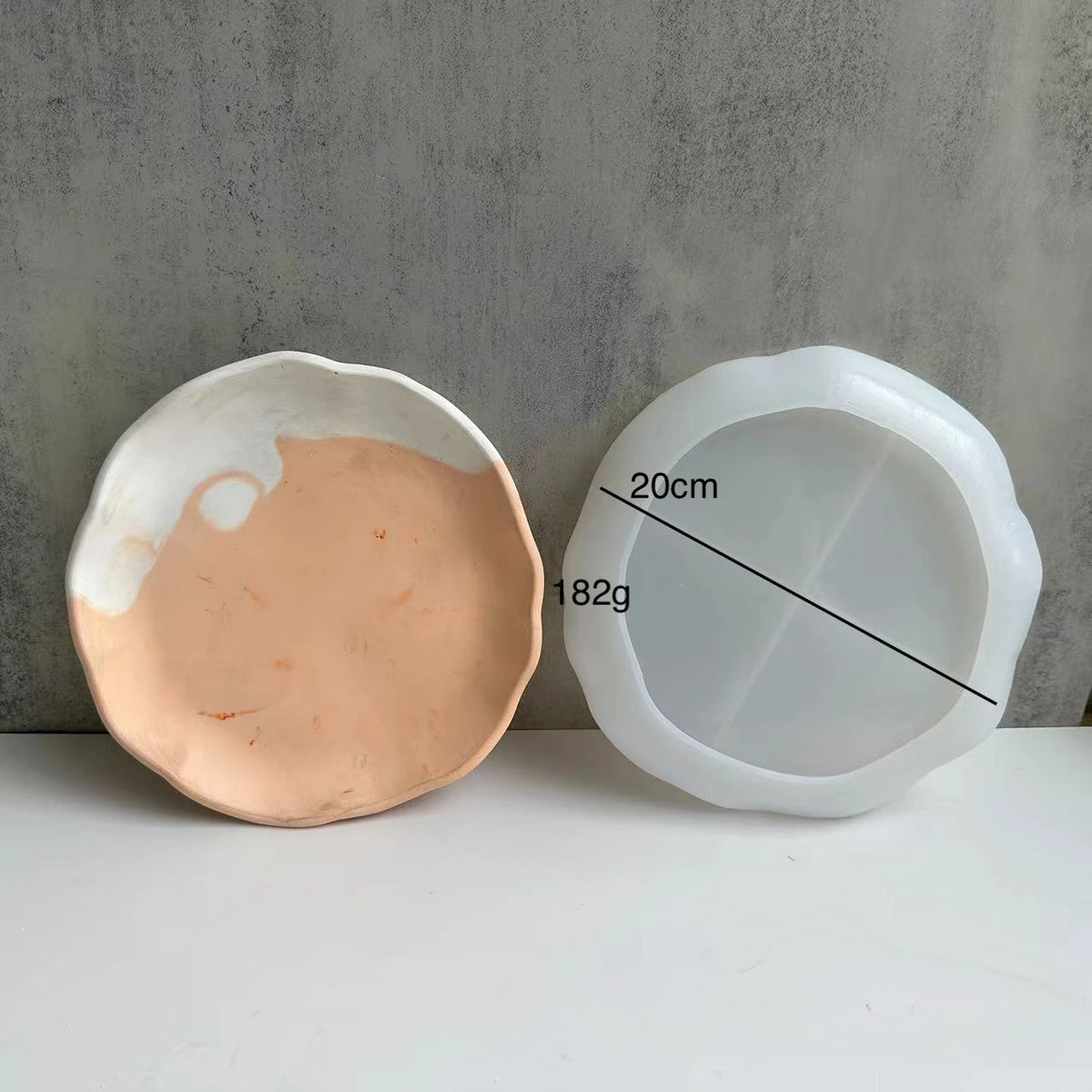 assiette étoile blanc silicone classique support osier bougie fleur corbeille