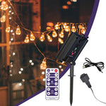 lampe solaire rechargeable panneau solaire intégré batterie intégrée contrôle télécommande noir moderne