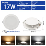 spot led downlight blanc 24w 20w 17w 14w 10w clips ac100v240v moderne éclairage cuisine