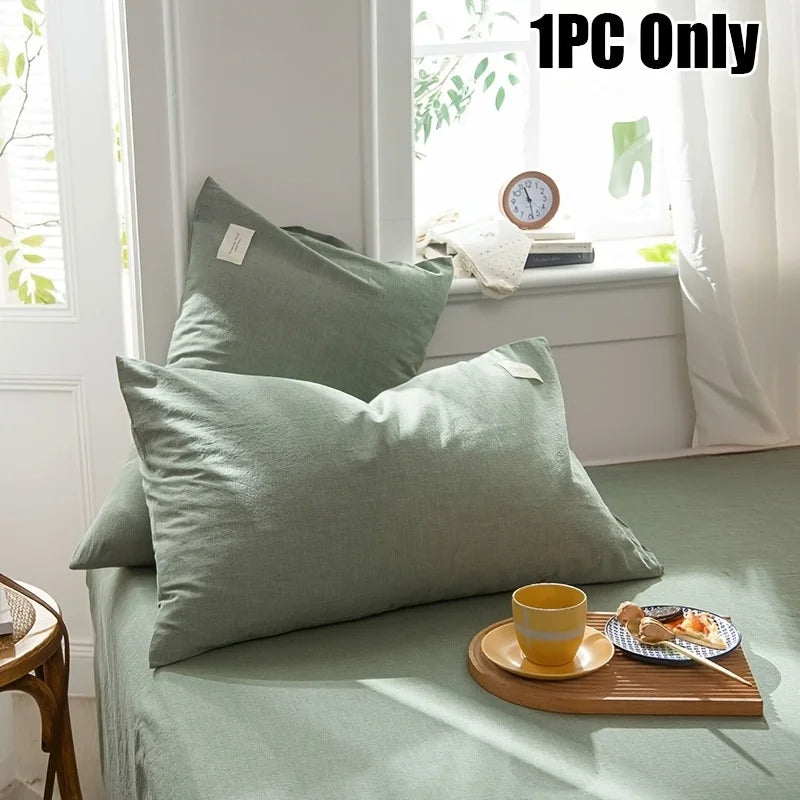 taies d'oreiller coton 300pièces gris uni moderne 74x48cm enveloppe simple respectueux environnement